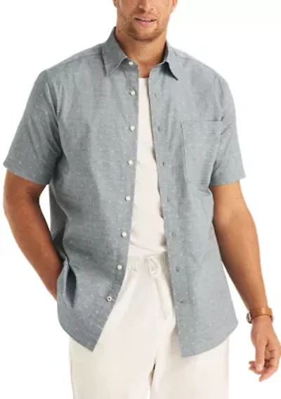 Big & Tall Short Sleeve Oxford Dobby Shirt