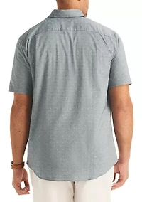 Big & Tall Short Sleeve Oxford Dobby Shirt