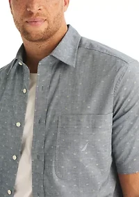 Big & Tall Short Sleeve Oxford Dobby Shirt