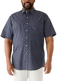 Men's Tall Rope Print Dress Shirt