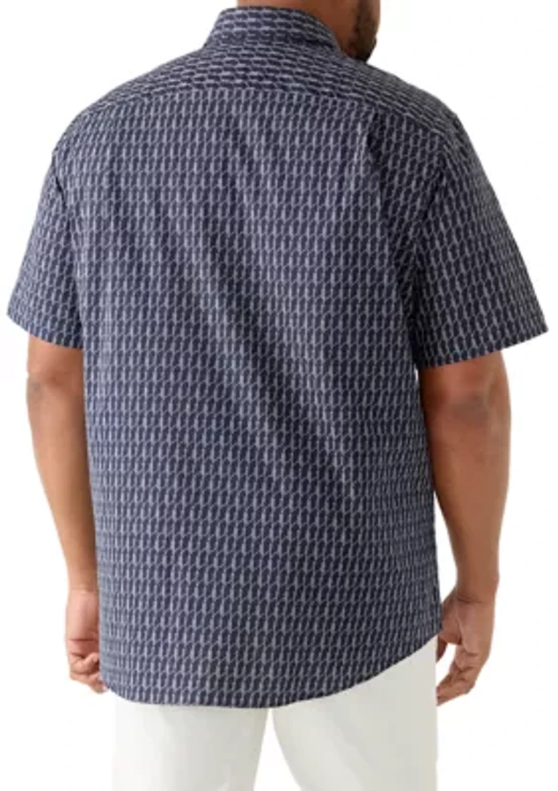 Men's Tall Rope Print Dress Shirt