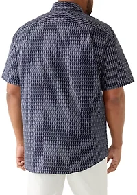 Men's Tall Rope Print Dress Shirt