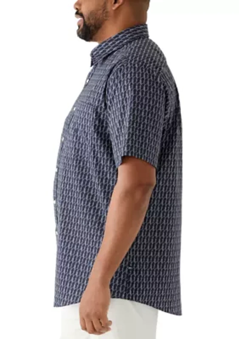 Men's Tall Rope Print Dress Shirt