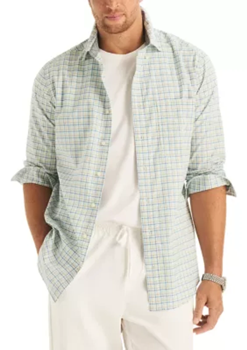 Big & Tall Long Sleeve Plaid Shirt