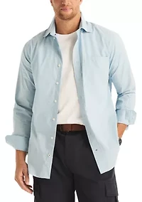 Big & Tall Long Sleeve Moisture Wicking Plaid Shirt