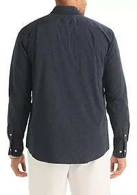 Big & Tall Long Sleeve Moisture Wicking Printed Shirt