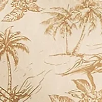 Big & Tall Short Sleeve Tencel Tropical Print Woven Shirt