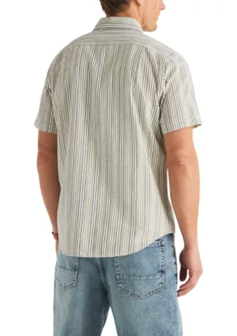 Big & Tall Seersucker Short Sleeve Shirt