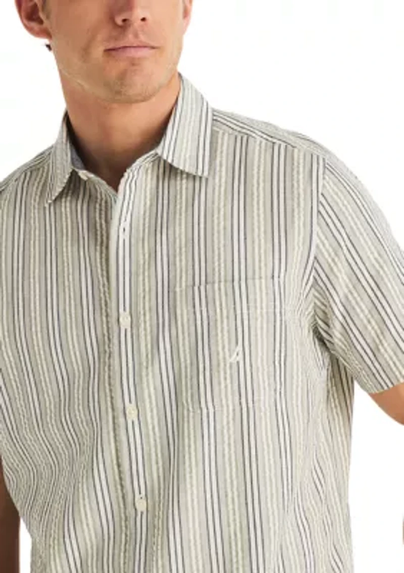 Big & Tall Seersucker Short Sleeve Shirt