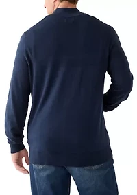 Big & Tall Navtech Mock-Neck Full-Zip Sweater