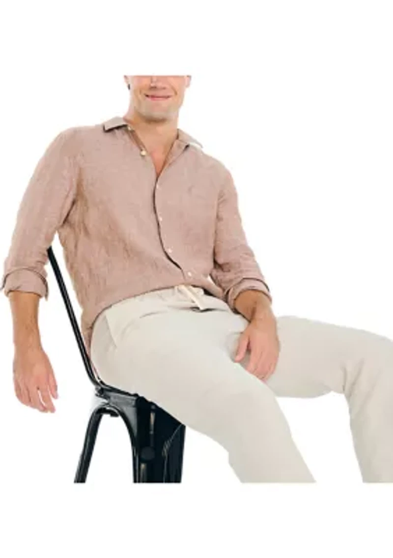 Linen Drawstring Pants