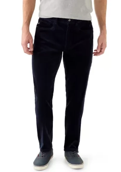 Men's Straight Fit Stretch Corduroy Pants