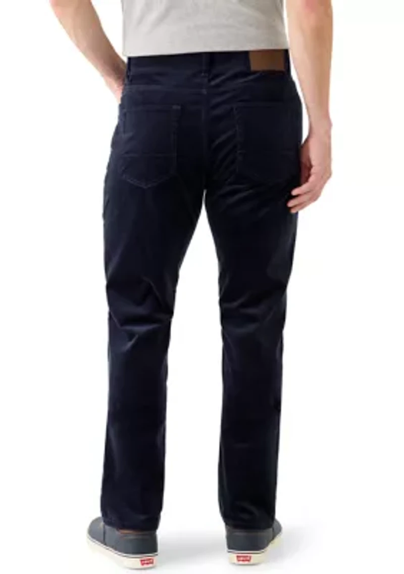 Men's Straight Fit Stretch Corduroy Pants