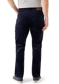 Men's Straight Fit Stretch Corduroy Pants