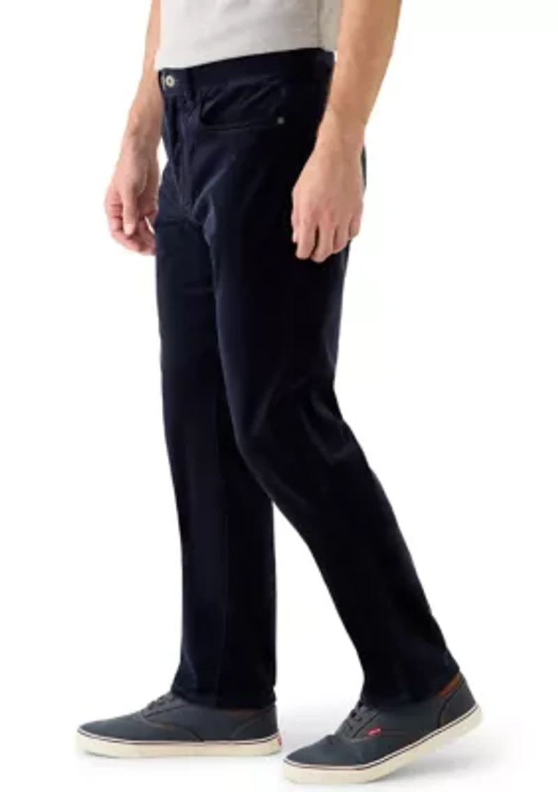 Men's Straight Fit Stretch Corduroy Pants