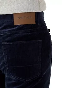 Men's Straight Fit Stretch Corduroy Pants