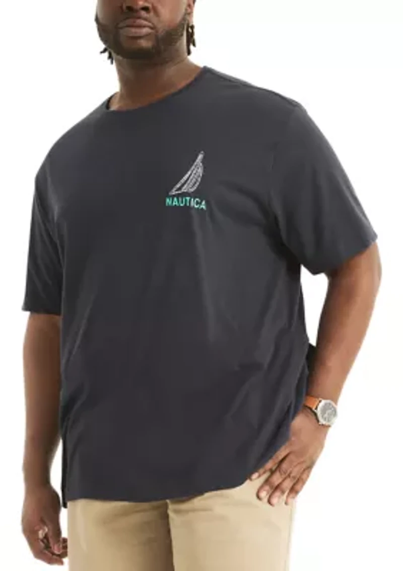 Big & Tall Sustainably Crafted Sailing Knots Graphic T-Shirt