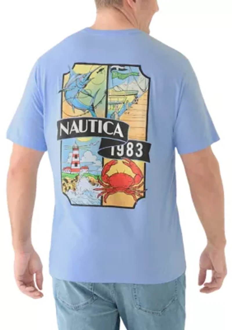 Big & Tall Coastal Graphic T-Shirt