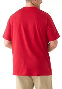 Big & Tall Short Sleeve Sailing Crew Front Graphic T-Shirt