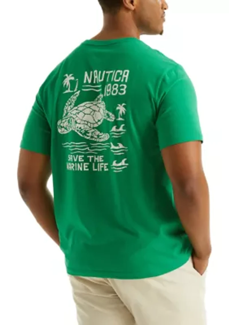 Big & Tall Marine Life Graphic T-Shirt