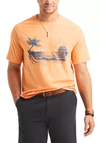 Big & Tall Peace Sunset Graphic T-Shirt