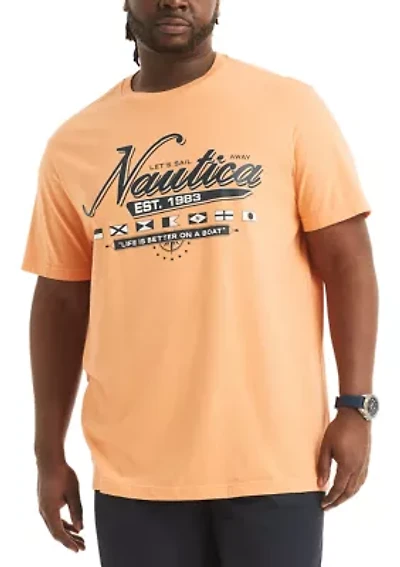 Big & Tall Sustainably Crafted Sail Away Graphic T-Shirt