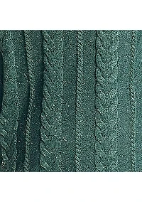 Sustainably Crafted Cable Knit Crew Neck Sweater