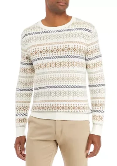 Fair Isle Crew Neck Sweater
