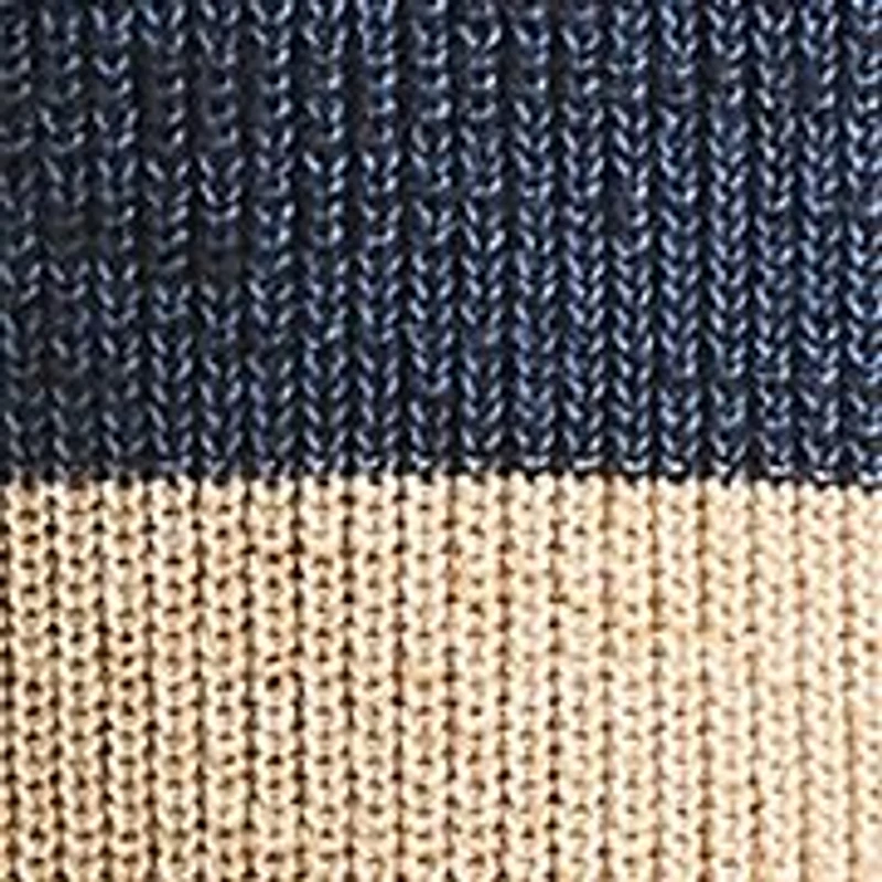 Striped 1/4 Zip Sweater