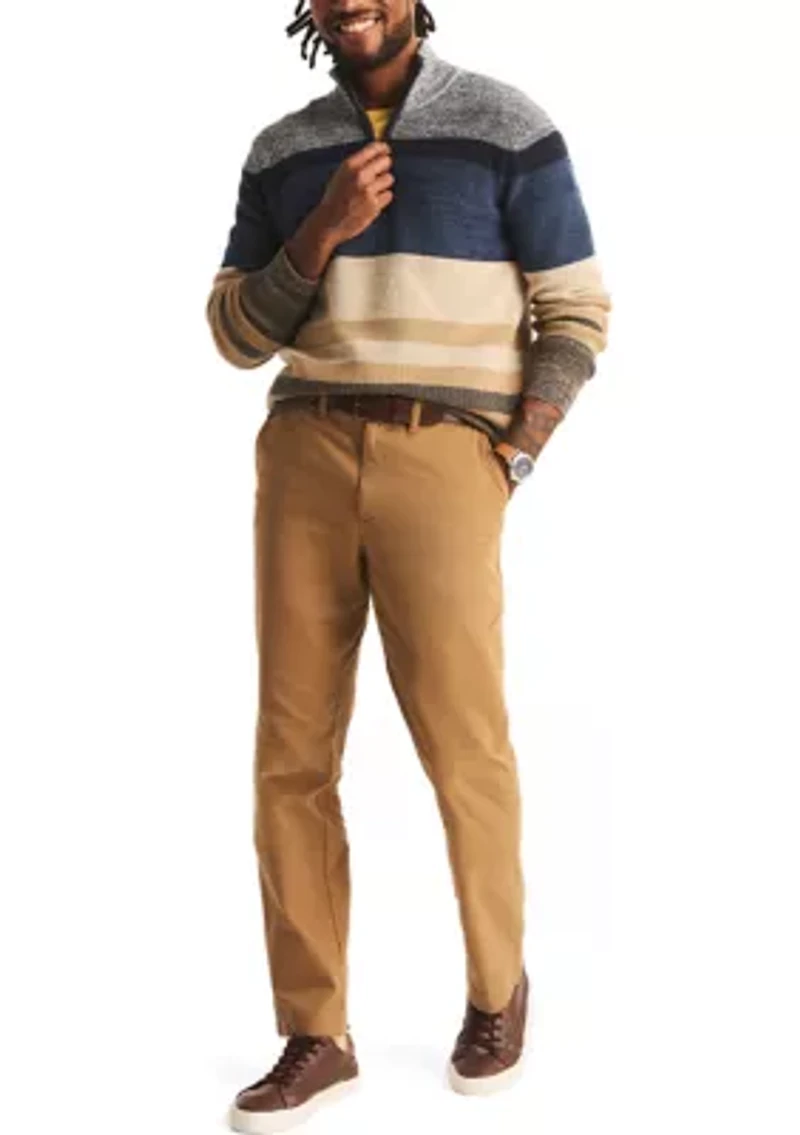 Striped 1/4 Zip Sweater