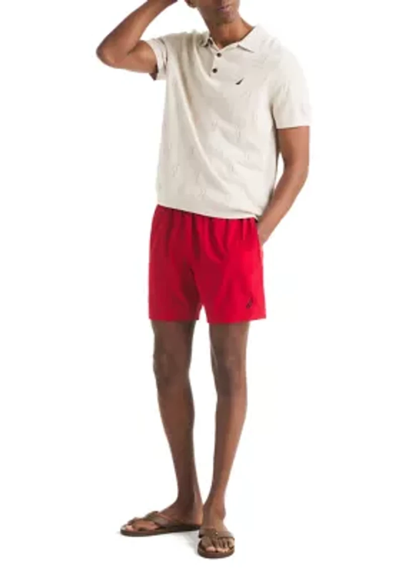 Printed Sweater Polo Shirt