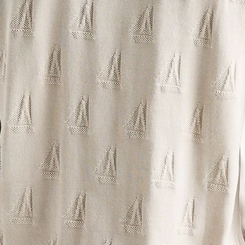 Printed Sweater Polo Shirt