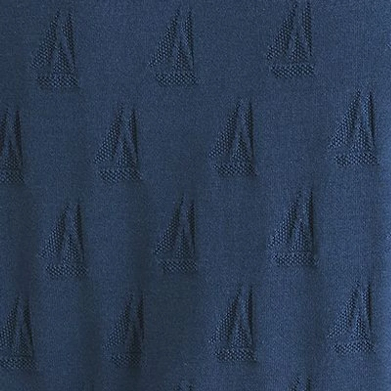 Printed Sweater Polo Shirt