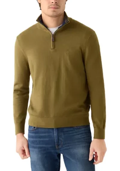 Solid 1/4 Zip Pullover