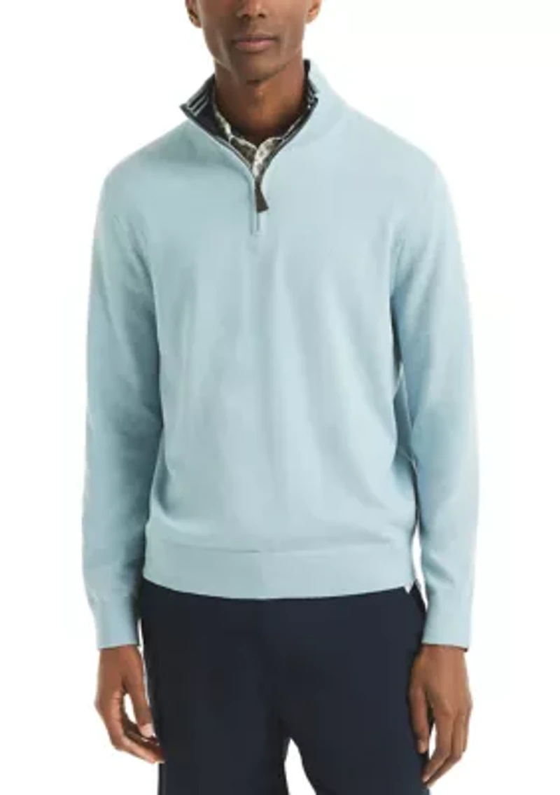 Solid 1/4 Zip Pullover