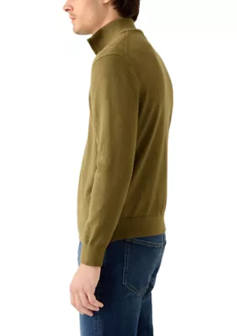 Solid 1/4 Zip Pullover