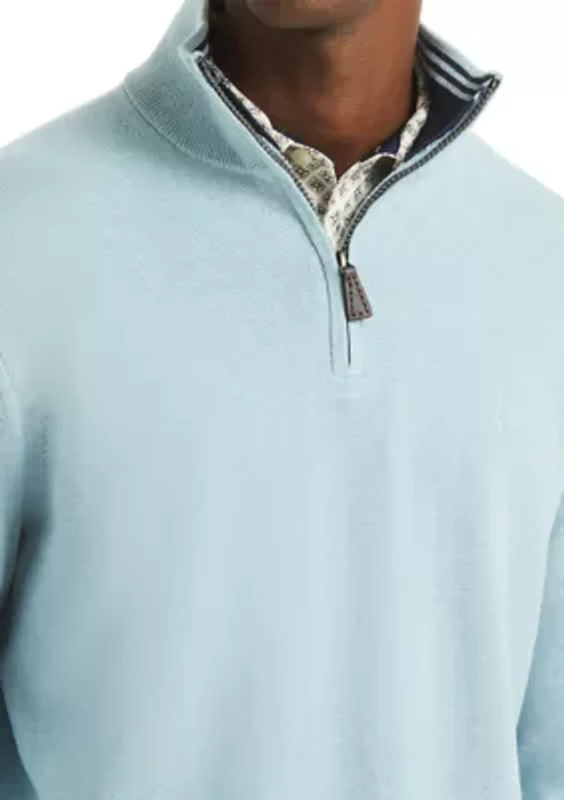 Solid 1/4 Zip Pullover