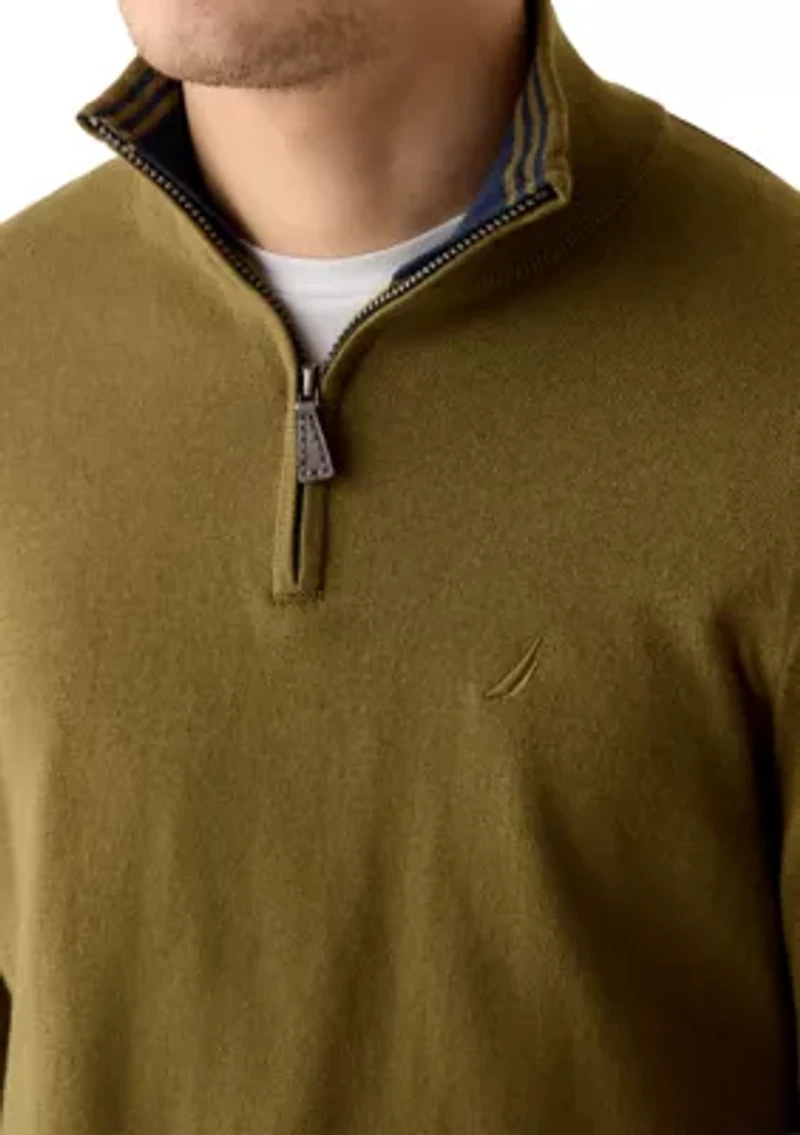 Solid 1/4 Zip Pullover