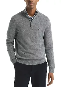 Solid 1/4 Zip Pullover