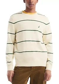 Striped Crew Sweater