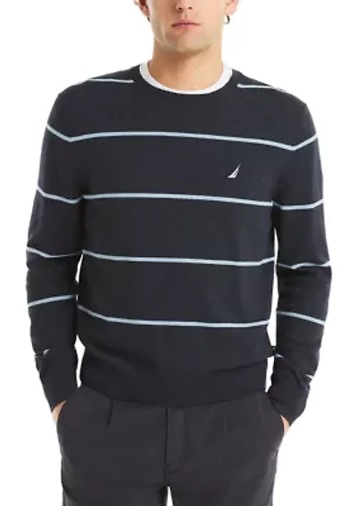 Striped Crew Sweater