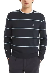 Striped Crew Sweater
