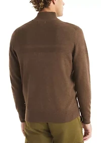 Mock Full Zip Sweater