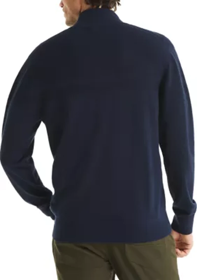 Mock Full Zip Sweater