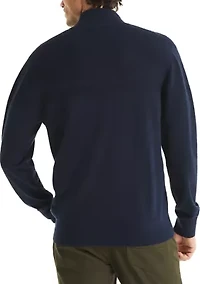 Mock Full Zip Sweater