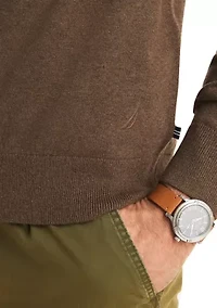 Mock Full Zip Sweater