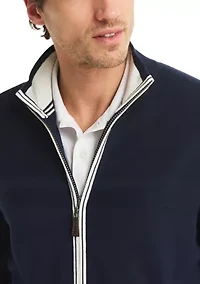 Mock Full Zip Sweater