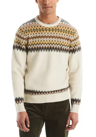 Men's Fair Isle Crew Neck Sweater
