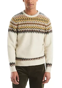 Men's Fair Isle Crew Neck Sweater