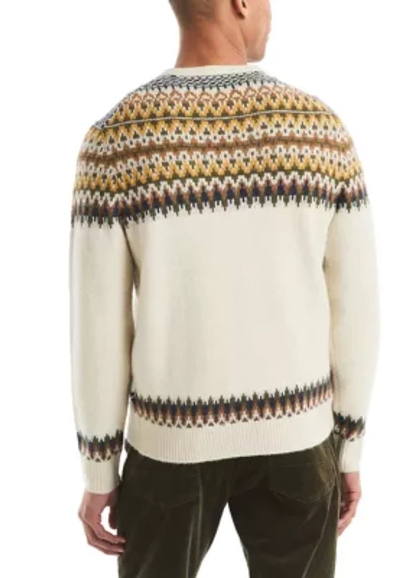 Men's Fair Isle Crew Neck Sweater